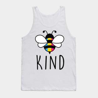 Be Kind Pansexual Bee Gay Pride LGBT Rainbow Tank Top